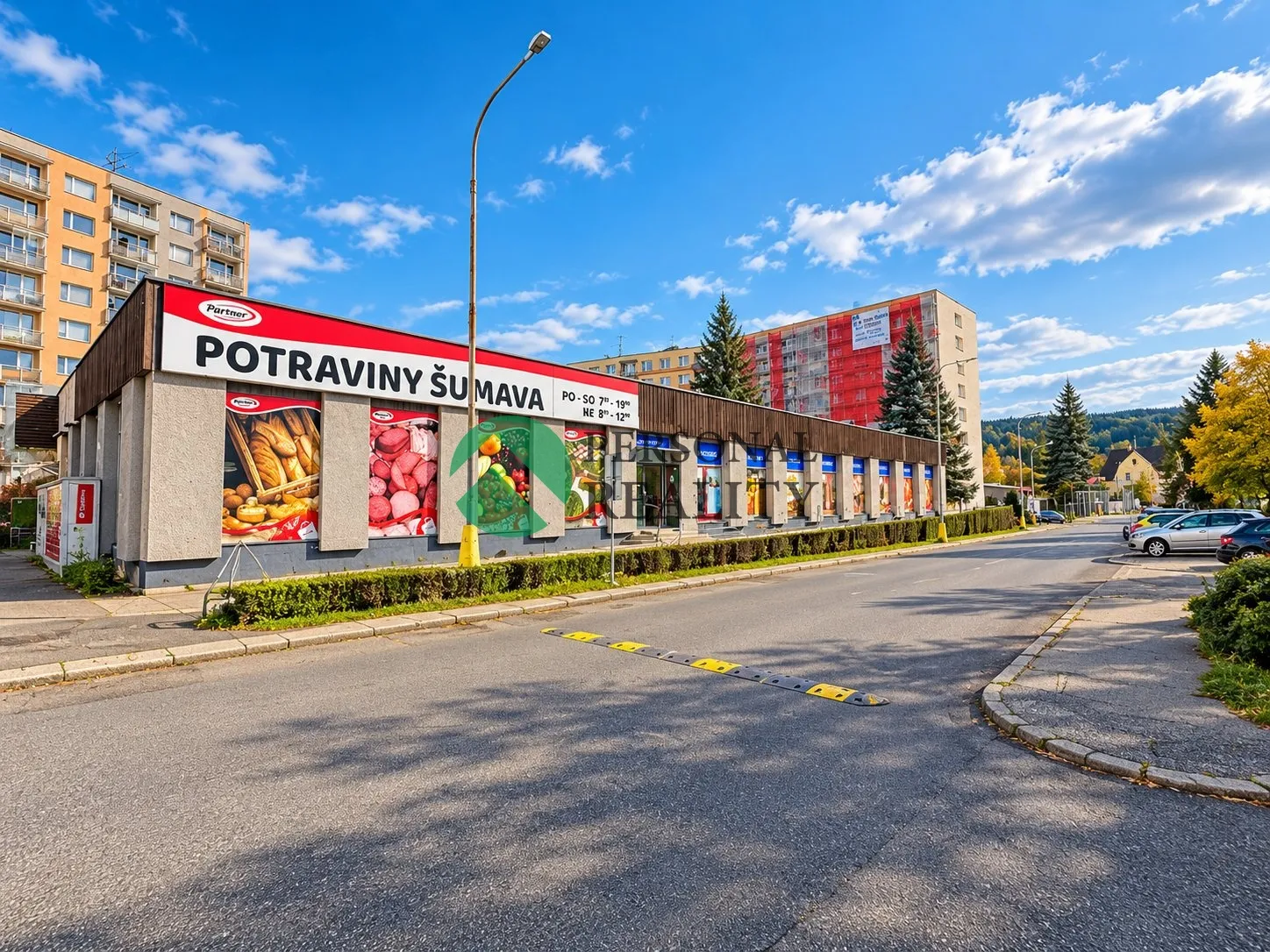 Potraviny Šumava u městské ulice