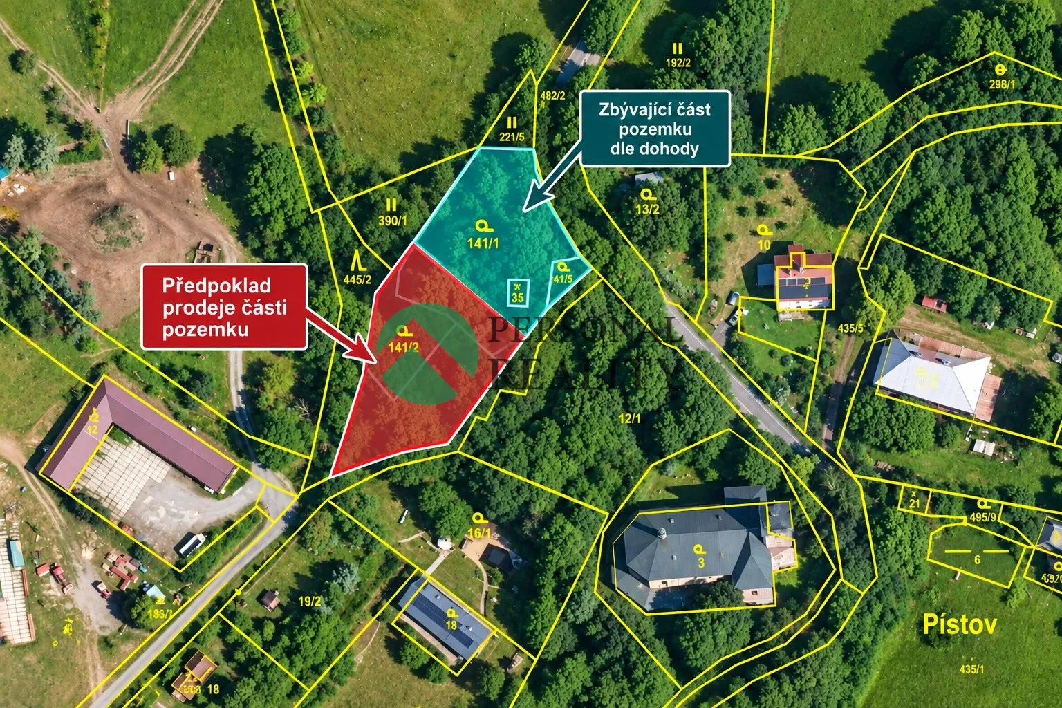 ku mapa oznaceni  prodeje