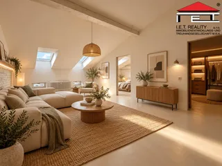 Sluncem zalité skandinávské podkroví