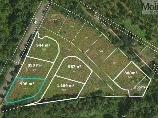 Prodej stavebního pozemku 998 m²