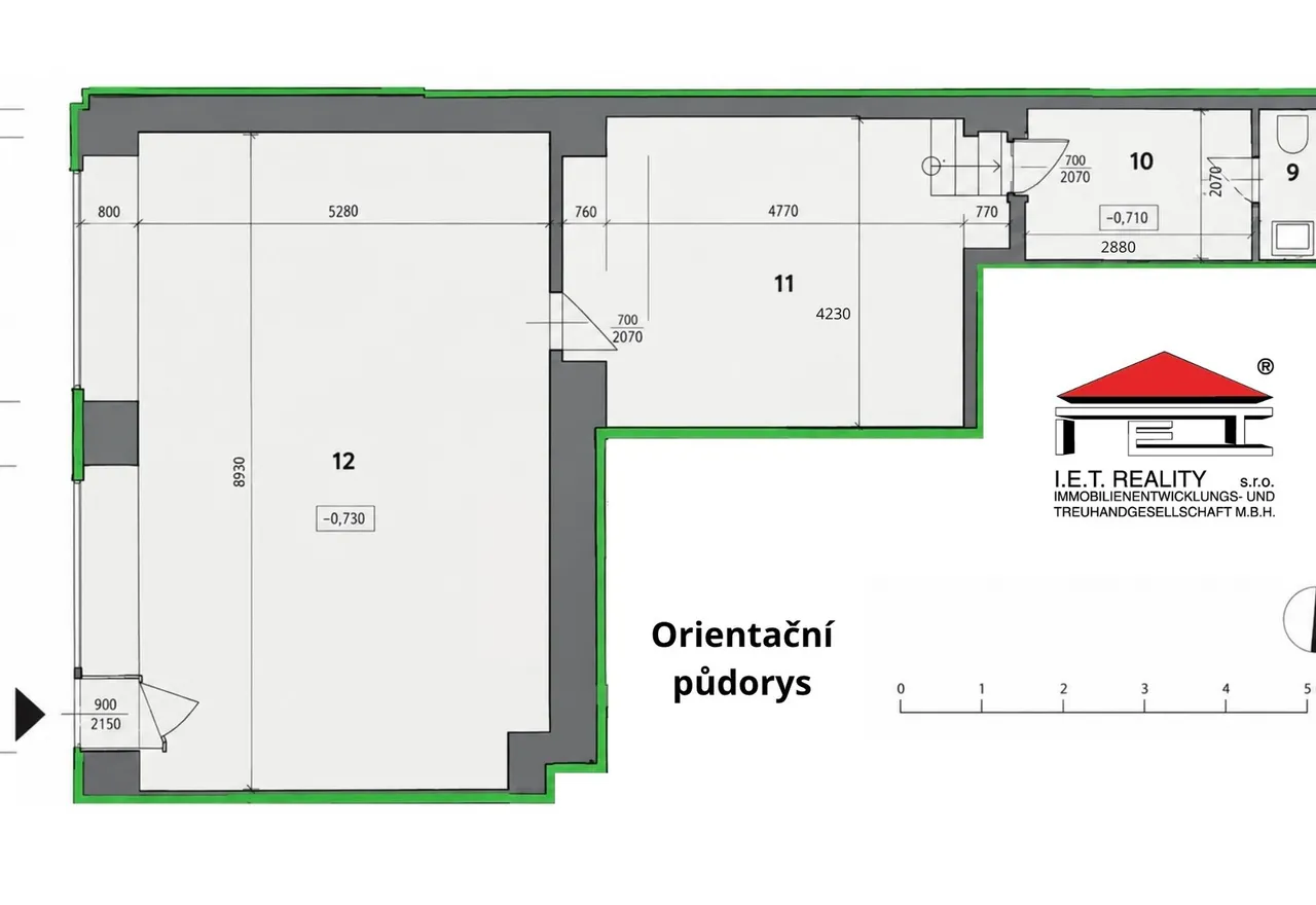 Orientační půdorys