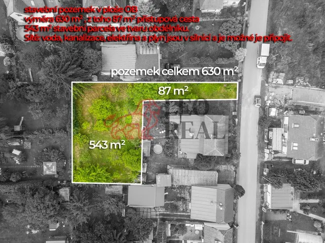 Prodej stavebního pozemku 630 m²