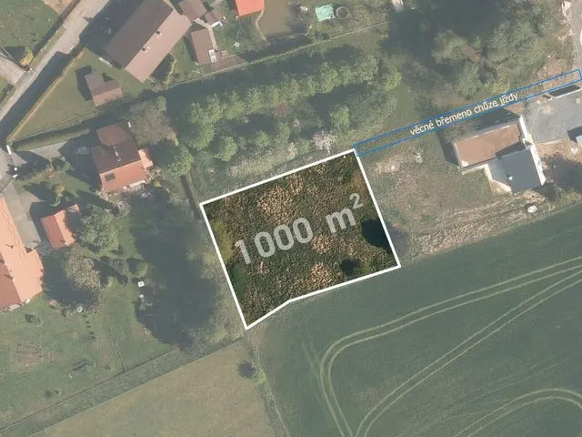 Prodej stavebního pozemku 1 000 m²